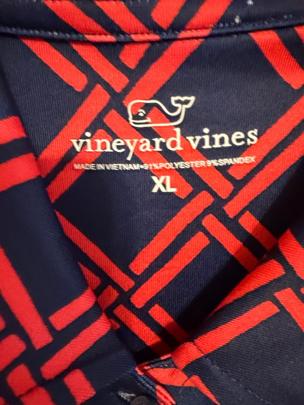 Vineyard Vines Navy and Red Dress XL - Picture 2 of 8